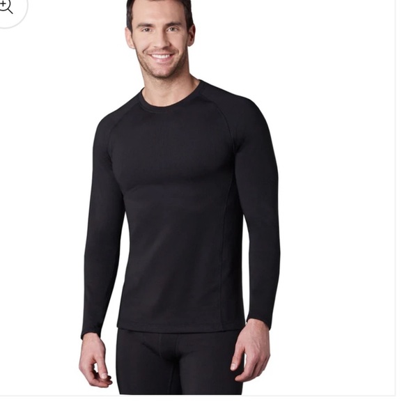 50%off w♥️ Cuddl Duds Men's X fleece  Long Sleeve Thermal Crew Top S NWOT #2🐊 - Picture 3 of 10